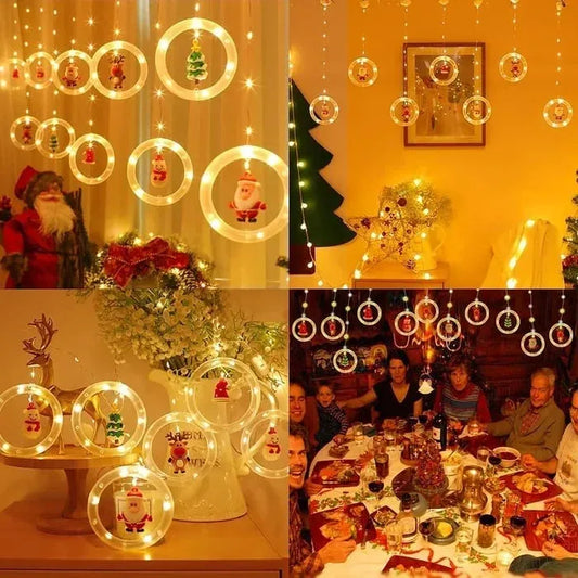 🥰Black Friday Sale – Zeitlich begrenzt 45%RABATT🎅10-teilige Weihnachtsdekorations-Ringlichter