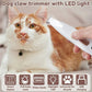 🐱Spätsommerschlussverkauf🌸Zeitlich begrenzt 40% RABATT 💕Je mehr Sie kaufen, desto höher ist der Rabatt 🐈‍⬛Wasserdichter, wiederaufladbarer Pfotentrimmer für Haustiere mit LED-Licht