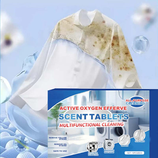 🌸Herbstschlussverkauf🌸Für begrenzte Zeit 50% Rabatt🌸Je mehr Sie kaufen, desto höher ist der Rabatt,Allzweckreinigungs-Brausetabletten mit Aktivsauerstoff