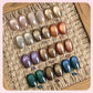 Einfaches Cat-Eye-Gel-Nagellack-Set