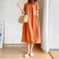 🔥Spätsommerschlussverkauf –Für begrenzte Zeit 40% Rabatt🔥Kleid aus Leinen und Baumwolle im japanischen Stil