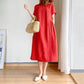 🔥Spätsommerschlussverkauf –Für begrenzte Zeit 40% Rabatt🔥Kleid aus Leinen und Baumwolle im japanischen Stil