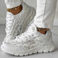 🌸Spätsommerschlussverkauf 🌸Zeitlich begrenzt 38 % RABATT💕Je mehr Sie kaufen, desto höher ist der Rabatt💕【35-44】Atmungsaktive Sneakers mit runder Zehe und Spitze