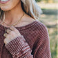 🌸Herbstschlussverkauf🌸Zeitlich begrenzt 45 % RABATT💕Einfarbige Langarm-Oberteile aus Waffelstrick für Damen