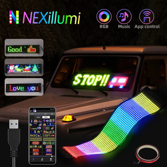 ✨Black Friday Sale – Zeitlich begrenzt 50%RABATT✨🚗Flexibles DIY-Bluetooth-LED-Display für Fahrzeuge❤️‍🔥🚕