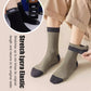 🌸Herbstschlussverkauf🌸Zeitlich begrenzt 30% RABATT💕Je mehr Sie kaufen, desto höher ist der Rabatt💕Colorblock Thermal Mid-Calf Socks