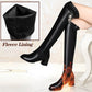 🌸Herbstschlussverkauf🌸Zeitlich begrenzt  49%Rabatt✨Herbst-Winter-Serie✨warme Lederstiefel für Damen✨Schlank aussehen