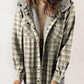 🌸Herbstschlussverkauf🌸Zeitlich begrenzt  31% Rabatt+kostenloser Versand✈️💕Trendige karierte Winterjacke mit Kapuze für Frauen