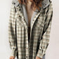 🌸Herbstschlussverkauf🌸Zeitlich begrenzt  31% Rabatt+kostenloser Versand✈️💕Trendige karierte Winterjacke mit Kapuze für Frauen