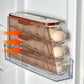 🌸Herbstschlussverkauf🌸Transparenter Eier-Organizer für die Küchen-Seitentür des Kühlschranks