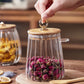 🌸Herbstschlussverkauf🌸Mehrzweck-Glasgefäß mit klarem, versiegeltem Deckel und Löffel