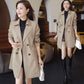🌸Herbstschlussverkauf🌸Bequemer Trenchcoat mit tailliertem Revers