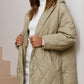 🌸Herbstschlussverkauf🌸Zeitlich begrenzt 50%RABATT💕Trendy leichte Steppjacke mit Kapuze für den Winter für Damen