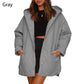 🌸Herbstschlussverkauf🌸Zeitlich begrenzt 50%RABATT💕Trendy leichte Steppjacke mit Kapuze für den Winter für Damen