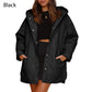 🌸Herbstschlussverkauf🌸Zeitlich begrenzt 50%RABATT💕Trendy leichte Steppjacke mit Kapuze für den Winter für Damen