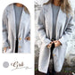 🌸Herbstschlussverkauf🌸Zeitlich begrenzt 50%RABATT💕Langärmliger Tweedmantel mit Kragen für Damen