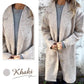 🌸Herbstschlussverkauf🌸Zeitlich begrenzt 50%RABATT💕Langärmliger Tweedmantel mit Kragen für Damen