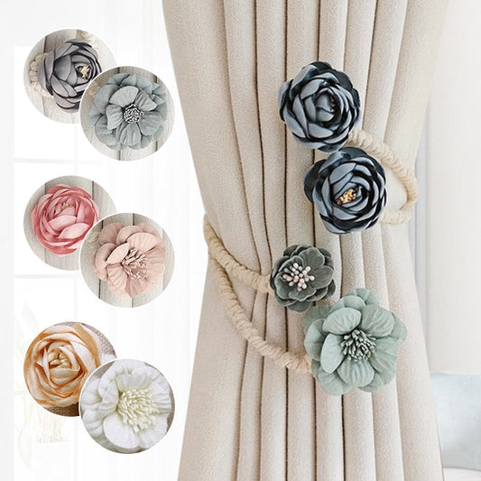 🌸Herbstschlussverkauf🌸Zeitlich begrenzt 34% RABATT💕Blumenvorhang Raffhalter Clips Twist