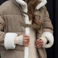 👻Halloween-Aktion👻Zeitlich begrenzt 53%RABATT💕Dicke, warme, kurze Spleißjacke für Damen