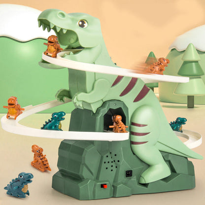 🥰Black Friday Sale🥰Geschenkidee,40% Rabatt – Elektrisches Dinosaurier-Verfolgungsrennstrecken-Spielset🦕