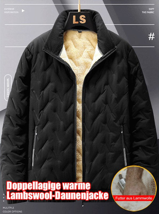 🎁Früher Black Friday Sale🎁Doppellagige warme Lambswool-Daunenjacke