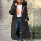 🥰Black Friday Sale – Zeitlich begrenzt 58%RABATT🥰Damen Wintermantel mit Kapuze und Pelzkragen, lässiger Parka⛄