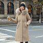 🥰Black Friday Sale – Zeitlich begrenzt 58%RABATT🥰Damen Wintermantel mit Kapuze und Pelzkragen, lässiger Parka⛄