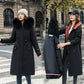 🥰Black Friday Sale – Zeitlich begrenzt 58%RABATT🥰Damen Wintermantel mit Kapuze und Pelzkragen, lässiger Parka⛄