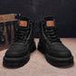 🎁Black Friday Sale – Zeitlich begrenzt 40%RABATT🎁Plüsch-High-Top-Stiefel zum Schnüren für Herren