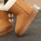 🎀Weihnachts-Specials🎁Klassische Plateau-Schneestiefel für Frauen mit Plüsch-Schleife📦Freie Lieferung📦