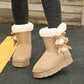 🎀Weihnachts-Specials🎁Klassische Plateau-Schneestiefel für Frauen mit Plüsch-Schleife📦Freie Lieferung📦