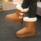 🎀Weihnachts-Specials🎁Klassische Plateau-Schneestiefel für Frauen mit Plüsch-Schleife📦Freie Lieferung📦