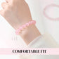💕 Romantisches Rosenquarz Perlenarmband