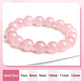 💕 Romantisches Rosenquarz Perlenarmband