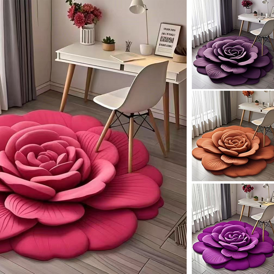 🔥🏠 2025 Neues Produkt🌸 🔥Floral Plüsch & Kieselgur Bodenmatte