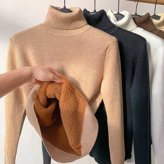 🥰Sous-vêtement en tricot polaire épais pour l'automne et l'hiver, vêtement d'intérieur chaud et confortable