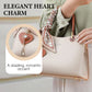 Élégant sac fourre-tout pour femme avec breloque en forme de cœur brillant