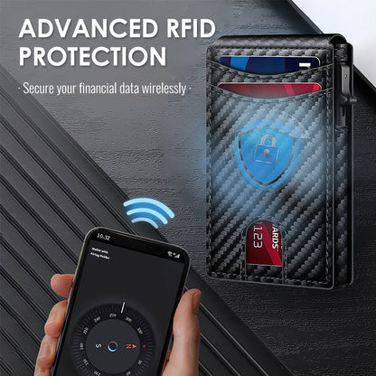 Portefeuille mince minimaliste pour homme avec protection RFID